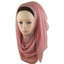 New Women's Chiffon Muslim Long Soft Hijab Rivet Islamic Scarf Wrap Shawl PY3