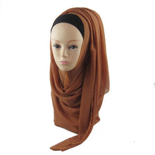 New Women's Chiffon Muslim Long Soft Hijab Rivet Islamic Scarf Wrap Shawl PY3