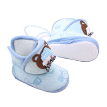 Newborn Boys Girls Cartoon Prewalker Fleece Boots Baby Toddler Indoor Crib Shoes PY5