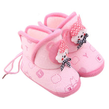 Newborn Boys Girls Cartoon Prewalker Fleece Boots Baby Toddler Indoor Crib Shoes PY5