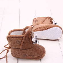 Newborn Boys Girls Cartoon Prewalker Fleece Boots Baby Toddler Indoor Crib Shoes PY5