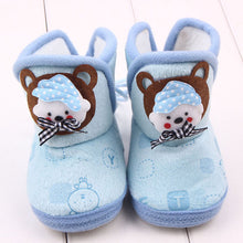 Newborn Boys Girls Cartoon Prewalker Fleece Boots Baby Toddler Indoor Crib Shoes PY5