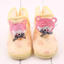 Newborn Boys Girls Cartoon Prewalker Fleece Boots Baby Toddler Indoor Crib Shoes PY5