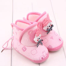 Newborn Boys Girls Cartoon Prewalker Fleece Boots Baby Toddler Indoor Crib Shoes PY5