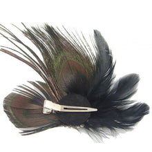 Peacock Feather Rhinestone Hairpin Hair Clips Dance Party Wedding Hair Band Wear