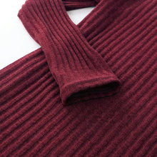Plus Size Fashion Women Knitted Dress Solid Turtleneck Sweater Dress Long Sleeve Casual Party Mini Dress Long Ladies Pullover