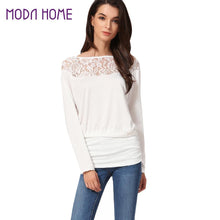 Plus size S-XL T Shirt New fashion Women's O Neck Lace Crochet Tee Shirts Long Sleeve Sexy Tops For Women White/Black Shirt