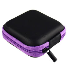 Portable Mini Round Storage Case Bag for Earphone Headphone SD TF Cards Cable Cord Wire Keys Storage