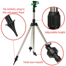 Portable Tripod Impulse Sprinkler Pulsating Telescopic Watering Lawn Yard and Garden V01330