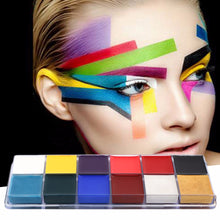 1 Set 12 Colors Flash Tattoo Face Body Paint Oil Painting Art