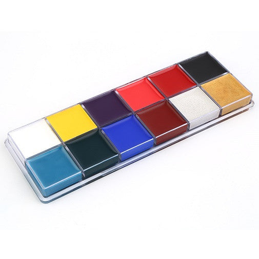 1 Set 12 Colors Flash Tattoo Face Body Paint Oil Painting Art