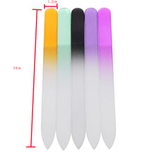 Professional 5Pcs Glass Nail Files Polishing Tools Spraycolor Glass Files Manicure Tool