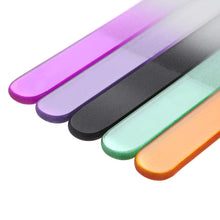 Professional 5Pcs Glass Nail Files Polishing Tools Spraycolor Glass Files Manicure Tool