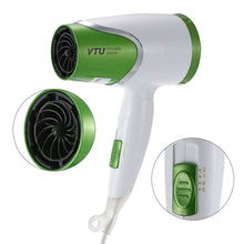 Professional Blow Dryer With 1 Nozzle 220V 1500W Low Noise /Cold Wind Electric Portable Foldable Hair Dryer Styling Tools