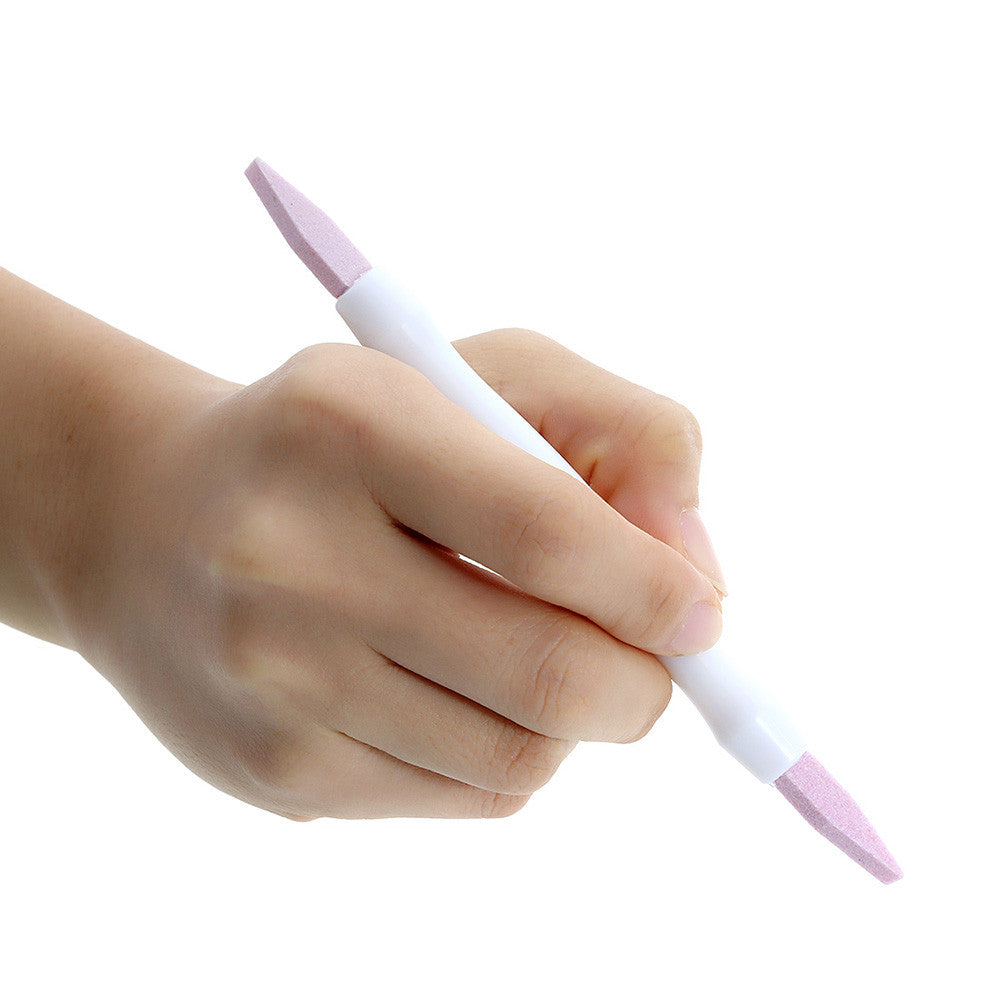Professional Manicure Stick Scrub Stone Nail Files Grinding Rod Cuticle Remover Trimmer Buffer Manicure Tools