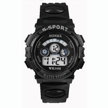 Promotional Gifts Waterproof Children Boy Digital LED Quartz Alarm Date Sports Wristwatch for Cool Teenagers