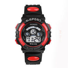 Promotional Gifts Waterproof Children Boy Digital LED Quartz Alarm Date Sports Wristwatch for Cool Teenagers