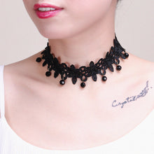 Punk Lace Choker Unique Wide Body Chains Women Hollow Out Gothic Necklace Multilayer Chain Elegant Party Jewelry Accessories