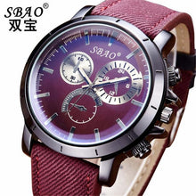 Sport Watches Men Luxury Brand Red Canvas Strap Men Army Military Wristwatches ClockQuartz Watch Relogio Masculino