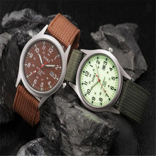 Fashion Sport Outdoor Men's Date Quartz Analog Wrist Watch Military Sports Nylon Strap Unisex Army Style Watch Homme Reloj