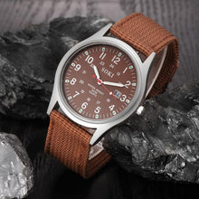 Fashion Sport Outdoor Men's Date Quartz Analog Wrist Watch Military Sports Nylon Strap Unisex Army Style Watch Homme Reloj
