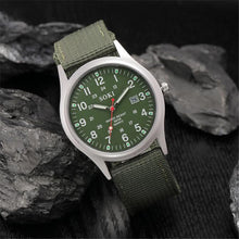 Fashion Sport Outdoor Men's Date Quartz Analog Wrist Watch Military Sports Nylon Strap Unisex Army Style Watch Homme Reloj