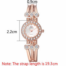 Brand Watch Women Fashion Rose Gold Quartz Watch Luxury Rhinestone Bracelet Watches Hour Clock relojes relogio feminino