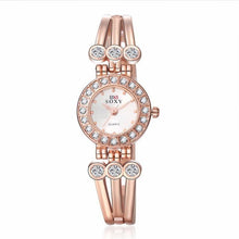 Brand Watch Women Fashion Rose Gold Quartz Watch Luxury Rhinestone Bracelet Watches Hour Clock relojes relogio feminino