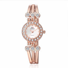 Brand Watch Women Fashion Rose Gold Quartz Watch Luxury Rhinestone Bracelet Watches Hour Clock relojes relogio feminino