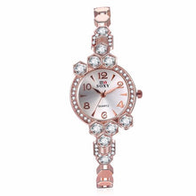 Brand Women Bracelet Watch Women Lady Fashion Alloy Wrist Watches Women Rhinestone Dress Watches Fashion Gift Quartz Watch