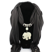 Necklace Scarves Elephants Pendant Jewelry Tassels Scarf Shawl Wrap