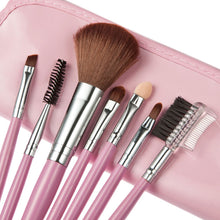 7pc Cosmetics Makeup Brushes Tools Eye Eyebrow Shadow Powder Lipsticks Make up Kit Gift Bag