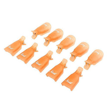 10pc UV Gel Polish Remover Wrap Tool Plastic Nail Art Soak Off Cap Clip & s