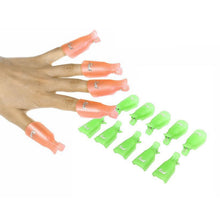10pc UV Gel Polish Remover Wrap Tool Plastic Nail Art Soak Off Cap Clip & s