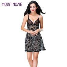 Sexy Costumes Women Babydoll Dress Stone Print Lace Sheer Mesh Spaghetti Strap Sleepwear Nightgown Sexy Lingerie with G-string
