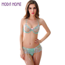 Sexy Erotic Lingerie Women Bra Set Bikini Underwear With G-string Dress Babydoll Nightwear Woman Costumes Sexy Bra Sets