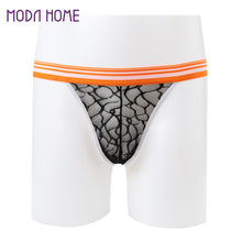 Sexy Men's String Bikini Briefs Underpants Thong Sheer Underwear U Convex Pouch Low Waist Underwear for Men