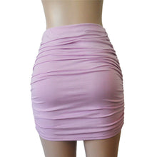 Sexy Pencil Skirts Womens Front Cross Fold Mini Skirt High Waist Skirt Pleated Wrap Jupe Femme Clubwear Saia