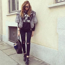 Sexy Split Knee Tassel Cuff Pencil Denim Pants Jeans Women Ankle Length Trousers Jeans Slim fit Long Pants black