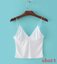 Sexy V neck Slim fit Tight Camis Brandy Melville crop Top Camisetas Tank Vest Striped Line Short Tee 3 colors