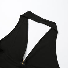 Sexy Women Deep V-neck Wrap Bodycon Dress Front Zipper Backless Clubwear Ukraine Club Party Midi Dress Black Vestidos De Renda