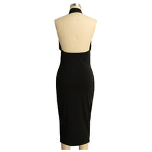Sexy Women Deep V-neck Wrap Bodycon Dress Front Zipper Backless Clubwear Ukraine Club Party Midi Dress Black Vestidos De Renda