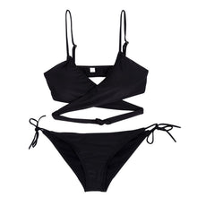 Sexy Women's Bandage Set Push-up Padded Bra Swimsuit Bathing Swimwear