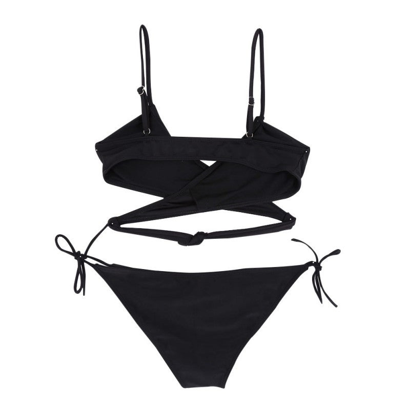 Sexy Women's Bandage Set Push-up Padded Bra Swimsuit Bathing Swimwear