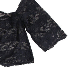 Sexy Women's Black Thin Lace Bra Tops + Panty Underwear Sets Breathable Hollow Out Crop Tops