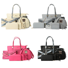 Snake Print PU Leather Women Bag Handbag 6Pcs Snakeskin Zipper Women Messenger Bags Famous Brands Crossbody Shoulder Bag Bolsa