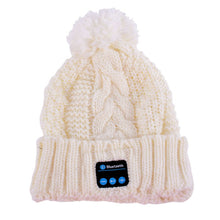 Soft Warm Beanies Hats for Women Wireless Bluetooth Smart Caps Headphone Headset Speaker Mic
