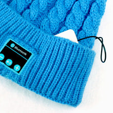 Soft Warm Beanies Hats for Women Wireless Bluetooth Smart Caps Headphone Headset Speaker Mic