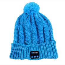 Soft Warm Beanies Hats for Women Wireless Bluetooth Smart Caps Headphone Headset Speaker Mic