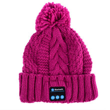 Soft Warm Beanies Hats for Women Wireless Bluetooth Smart Caps Headphone Headset Speaker Mic